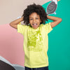Camiseta Miguel amarilla y verde para niño