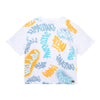 Camiseta blanca oversize estampada para niño