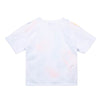 Camiseta blanca oversize estampada para niño
