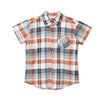 Camisa manga corta cuadros para niño