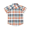 Camisa manga corta cuadros para niño