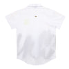 Camisa blanca estampado gris y amarillo manga corta para niño