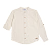 Camisa M/L Con Cuello Nerú Marfil Niño Ref.440222