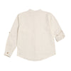 Camisa M/L Con Cuello Nerú Marfil Niño Ref.440222