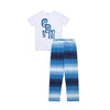 Pijama azul con estampado para niño