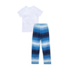 Pijama azul con estampado para niño