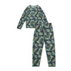Pijama gris de dinosaurios con estampado para niño