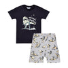 Pijama Camiseta Bermuda Niño Negro Ref. 450120