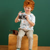 Conjunto Camiseta M/C Y Jogger Cargo Marfil Bebe Niño Ref.250185