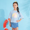 Camiseta M/C Estampado Azul Claro Niña Ref.330731
