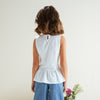 Camiseta M/S Con Puntada Decorativa Marfil Ref.330718A
