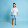 Pijama Corta En Short Con Moño Blanco Niña Ref.350155A