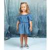 Vestido indigo para bebé niña