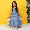 Vestido lavado medio para niña