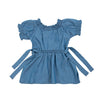 Vestido indigo para bebé niña