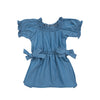 Vestido indigo para bebé niña