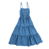 Vestido lavado medio para niña