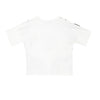 Camiseta oversize marfil manga corta para niño