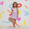 Vestido lila para bebé niña