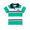 Camiseta Emiliano verde polo para bebé niño