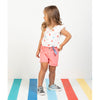 Short Sofia coral para bebé niña