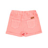 Short Sofia coral para bebé niña