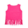 Camiseta manga corta fucsia para bebé niña