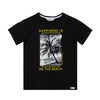 Camiseta manga corta Marcos negra para niño