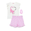 Pijama marfil con accesorio para niña