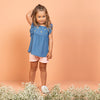Short rosa para bebé niña