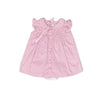 Set Vestido rosa y balaca para recién nacida