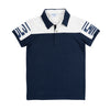 Camiseta polo azul oscuro para niño