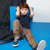 Camiseta Alan azul oscuro polo para niño