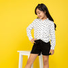 Short Maria negro para niña