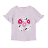 Camiseta manga corta Sami lila para niña