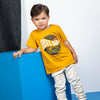 Camiseta Omar mostaza manga corta para bebé niño