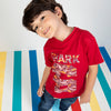 Camiseta Miguel roja manga corta para niño