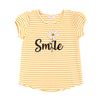Camiseta Juanita rayas manga corta para bebé niña
