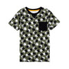 Camiseta Felipe verde militar manga corta para niño
