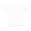 Camiseta marfil manga corta para bebé niña