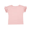 Camiseta palo rosa manga corta para bebé niña