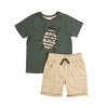 Conjunto Samuel verde militar para bebé niño