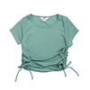 Camiseta verde manga corta para niña