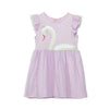 Vestido lila para bebé niña