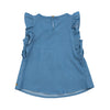 Blusa indigo manga sisa para bebé niña