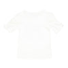 Camiseta marfil manga corta para niña