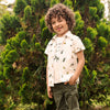 Camisa Mateo miniprint manga corta para bebé niño