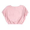 Camiseta palo rosa manga corta para niña