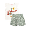 Conjunto marfil para bebé niña