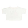 Camiseta marfil manga corta para niña